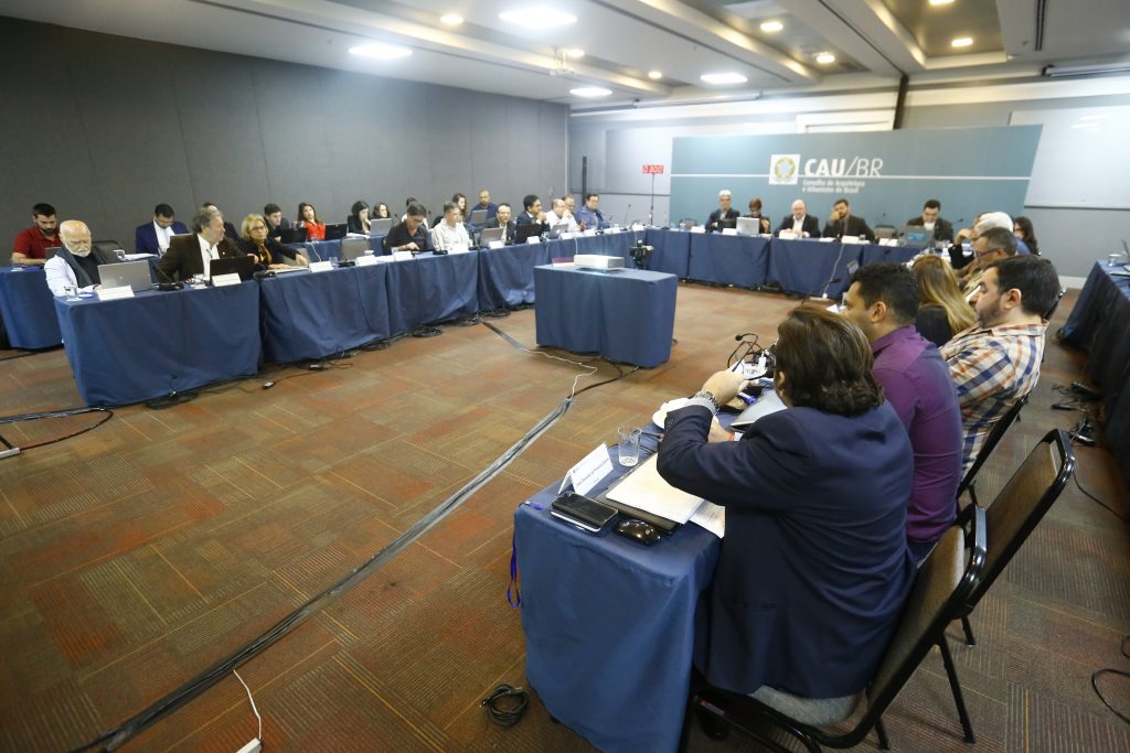 Foto da Plenária do CAU/BR ocorrida em março 2019
